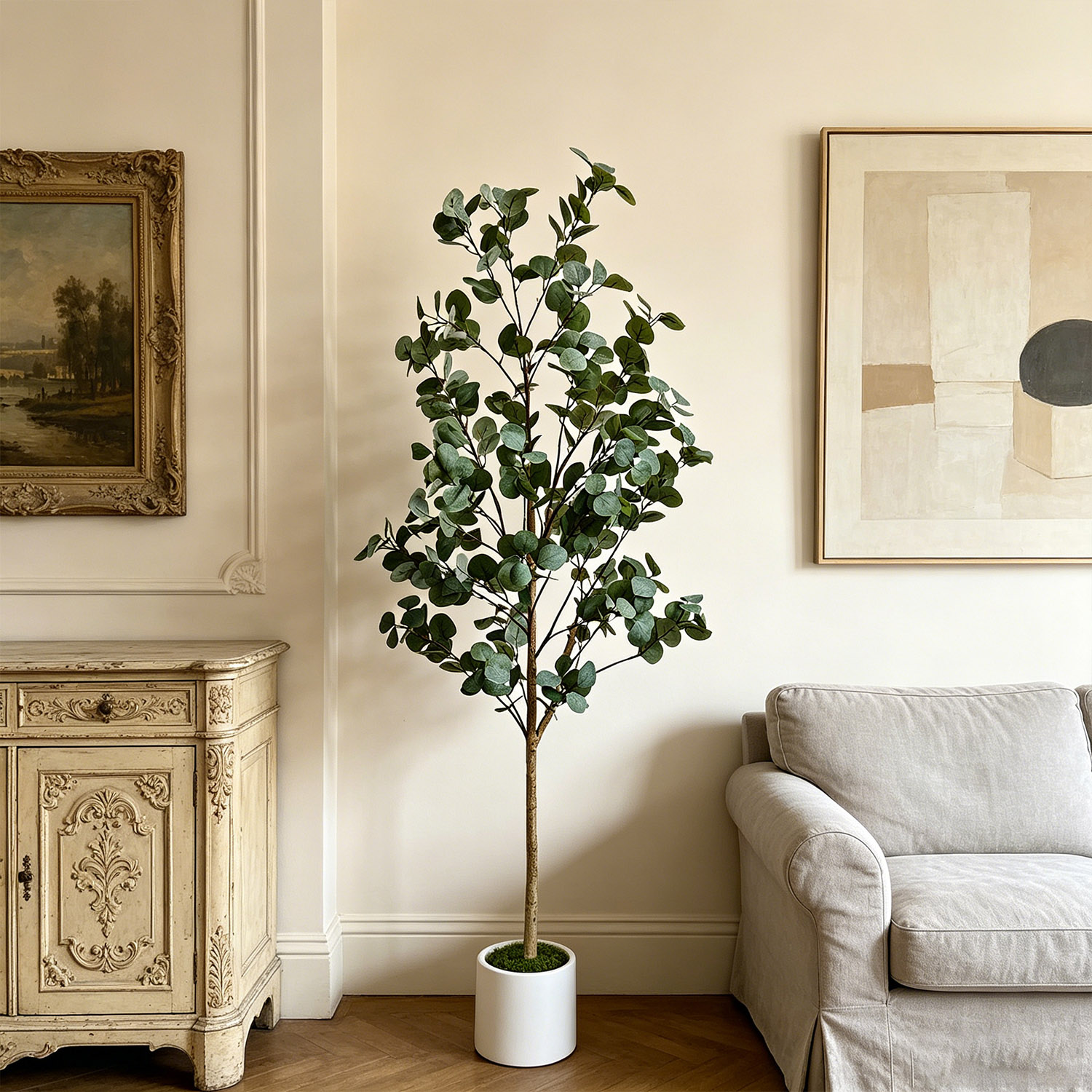 شجرة أوكالبتوس اصطناعية بطول 1 - مراجعة Ficus Lyrata Tree وسعره