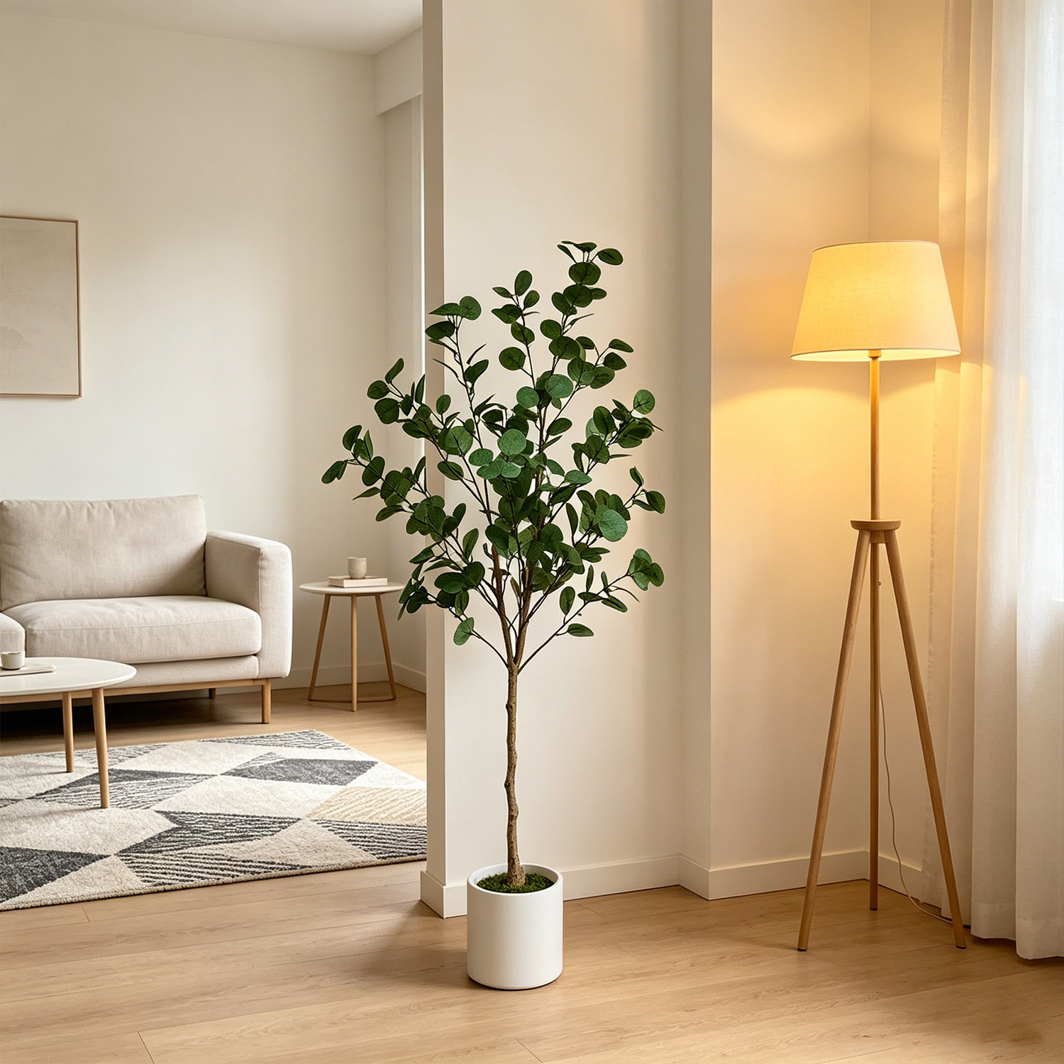 شجرة أوكالبتوس اصطناعية بطول 1 - مراجعة Ficus Lyrata Tree وسعره